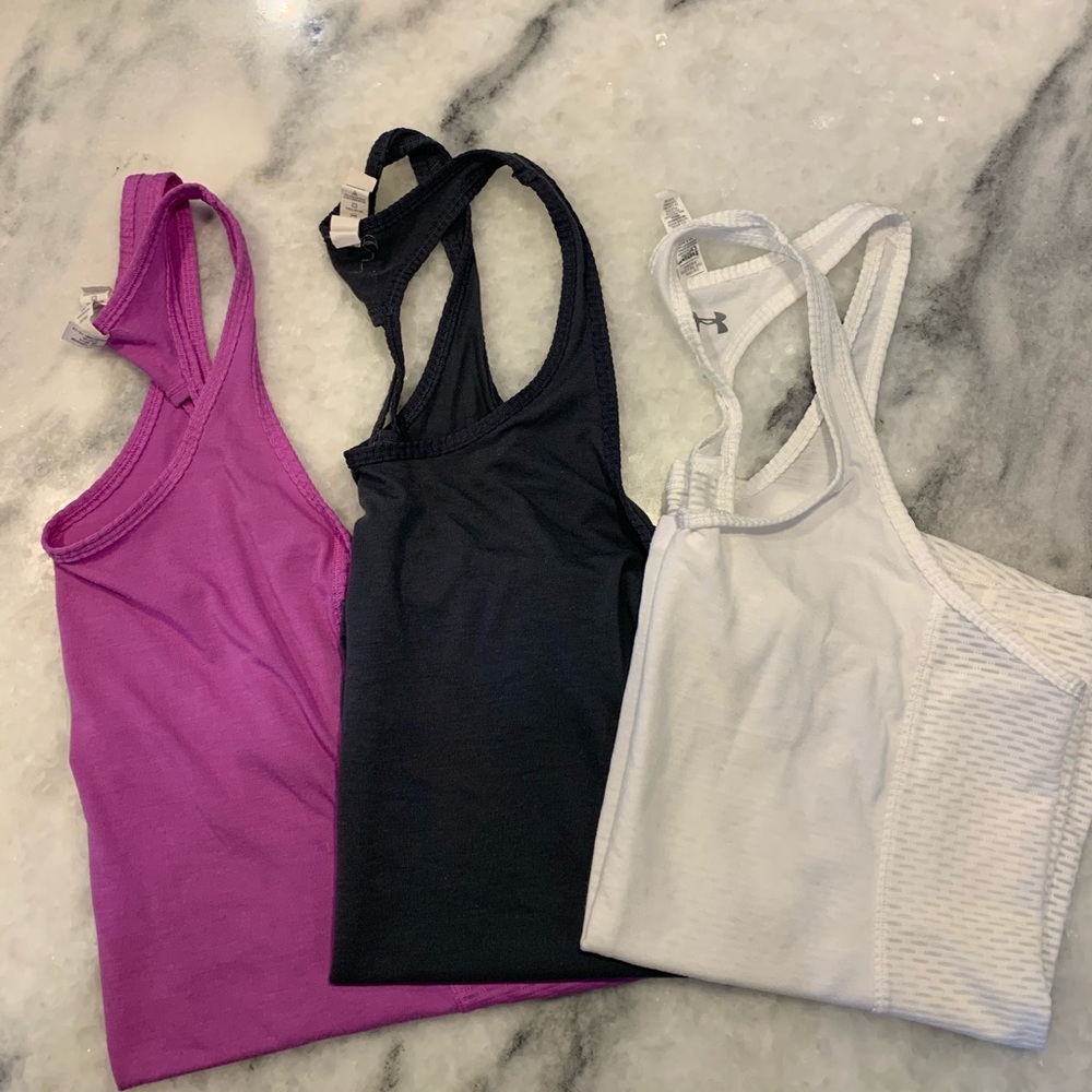 UNDER ARMOUR WORKOUT TANKS- Bundle of 3